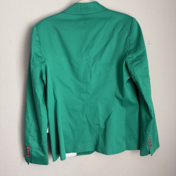 Bariloche Blazer Jacket Green Size 10 Preppy Collegiate Made in Spain - Picture 7 of 13